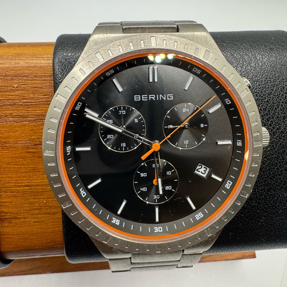 Bering Men's Titanium Chronograph Watch, 43mm